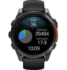 Garmin Fenix 8 47mm AMOLED Slate Gray with Black Silicone Band (010-02904-00/09)