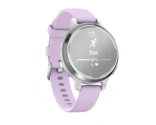 Garmin Lily 2 Active Silver with Purple Jasmine Silicone Band (010-02891-01)