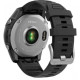 Garmin Fenix E 47mm AMOLED Stainless Steel with Black Silicone Band (010-03025-02/00)