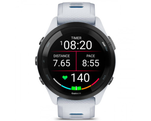 Garmin Forerunner 265 Black Bezel w. Whitestone Case та Whitestone/Tidal Blue S. Band (010-02810-01/11)