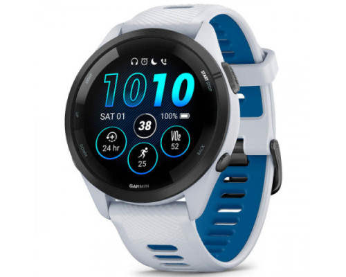 Garmin Forerunner 265 Black Bezel w. Whitestone Case та Whitestone/Tidal Blue S. Band (010-02810-01/11)