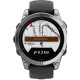 Garmin Fenix E 47mm AMOLED Stainless Steel with Black Silicone Band (010-03025-02/00)