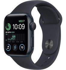 Apple Watch SE 2 GPS 40mm Midnight Alu. Case w. Midnight Sport Band - S/M (MXE73) Open BOX
