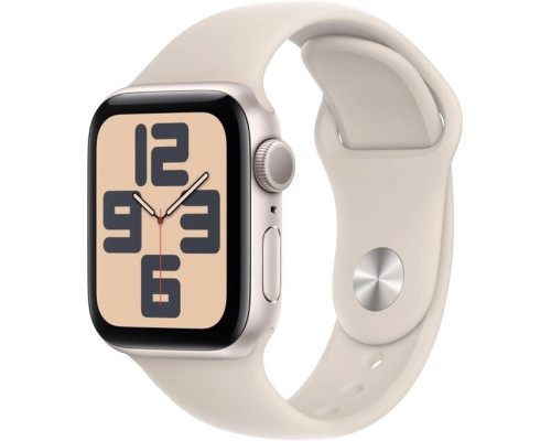 Apple Watch SE 2 GPS 40mm Starlight Aluminium Case w. Starlight Sport Band - S/M (MXEF3)