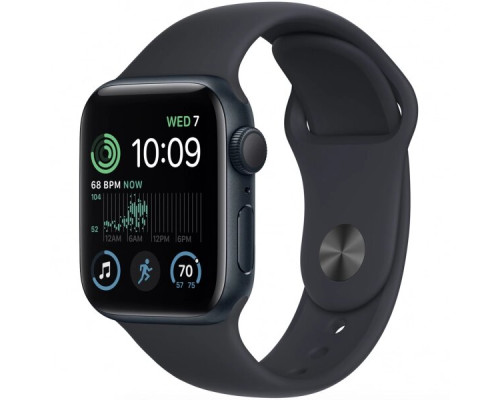 Apple Watch SE 2 GPS + Cellular 40mm Midnight Aluminum Case w. Midnight S. Band - S/M (MNTM3/MRG83/MRG63) Open BOX