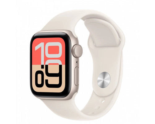 Apple Watch SE 3 GPS 40mm Starlight Alu. Case w. Starlight S. Band - S/M (MEH34)