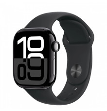 Apple Watch Series 10 GPS 46mm Jet Black Alu. Case w. Black Sport Band - M/L (MWWQ3)