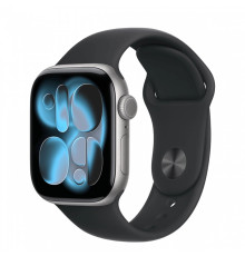 Apple Watch Series 11 GPS 46mm Space Grey Alu. Case w. Black S. Band - M/L (MEV44)