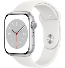 Apple Watch Series 8 GPS 45mm Silver Aluminum Case with White S. Band (MP6N3, MP6Q3)