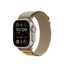 Apple Watch Ultra 2 GPS + Cellular 49mm Natural Titan. Case w. Tan Alpine Loop - Medium (MX4F3)
