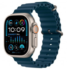 Apple Watch Ultra 2 GPS + Cellular 49mm Titanium Case with Blue Ocean Band (MREG3) Open BOX