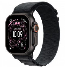 Apple Watch Ultra 3 GPS + Cellular 49mm Black Tit. Case w. Black Alpine Loop - Medium (MF0V4)