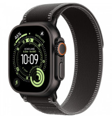 Apple Watch Ultra 3 GPS + Cellular 49mm Black Tit. Case w. Black/Charcoal Trail Loop - M/L (MF1H4)