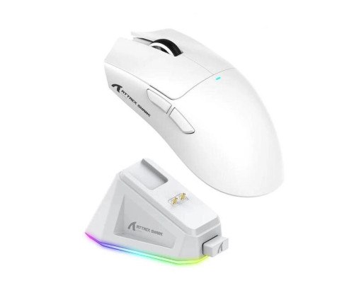 ATTACK SHARK X11 Wireless Gaming Mouse with Charging Dock White