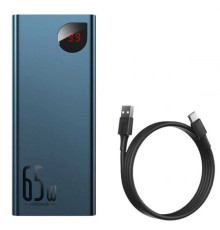 Baseus Adaman Metal Digital Display Quick Charge Power Bank 65W 20000mAh Blue (PPIMDA-D03)