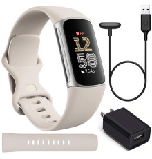 Fitbit Charge 6 Porcelain / Silver Aluminum