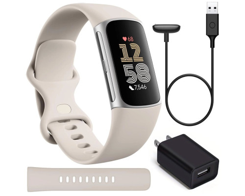 Fitbit Charge 6 Porcelain / Silver Aluminum