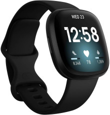 Fitbit Versa 3 Black/Black Aluminum (FB511BKBK)
