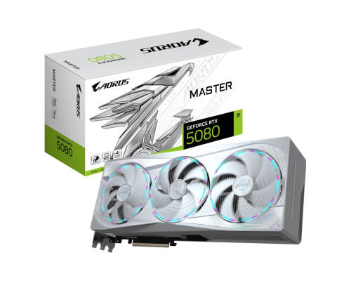 GIGABYTE AORUS GeForce RTX 5080 MASTER ICE 16G (GV-N5080AORUSM ICE-16GD)