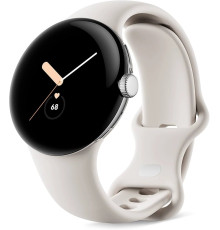 Google Pixel Watch 2 Polished Silver Aluminum Case / Porcelain Active Band