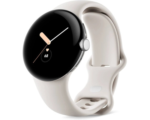 Google Pixel Watch 2 Polished Silver Aluminum Case / Porcelain Active Band