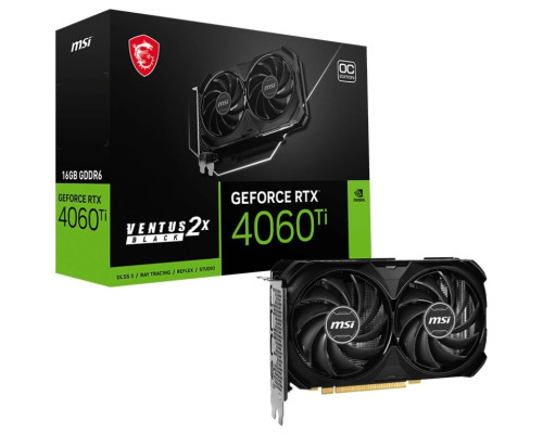 MSI GeForce RTX 4060 Ti VENTUS 2X BLACK 16G OC (912-V517-070)