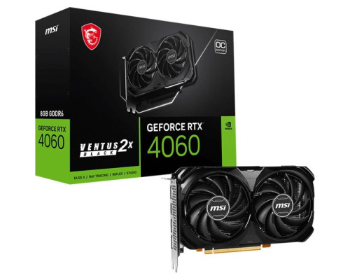 MSI GeForce RTX 4060 VENTUS 2X BLACK 8G OC (912-V516-092)