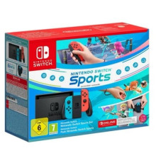 Nintendo Switch with Neon Blue and Neon Red Joy-Con (045496452629) + Гра Nintendo Switch Sports