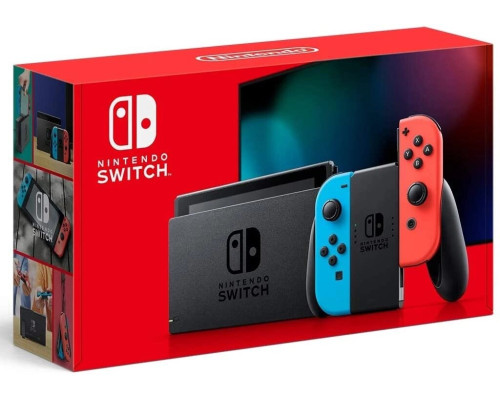 Nintendo Switch with Neon Blue and Neon Red Joy-Con (045496452629)