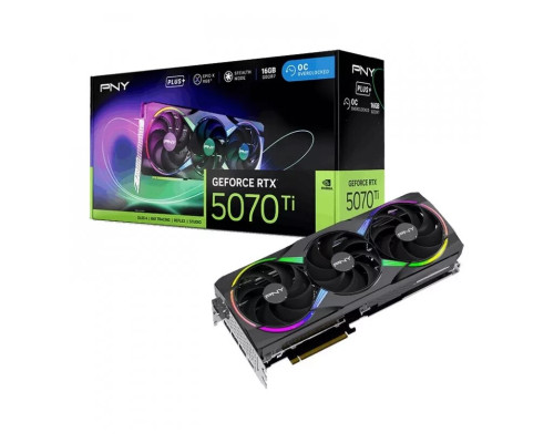 PNY GeForce RTX 5070 Ti 16 GB Overclocked Triple Fan Plus (VCG5071T16TFXPB1-O)