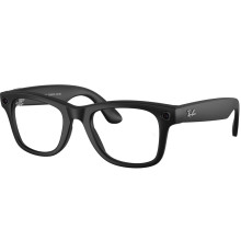 Ray-Ban Meta Wayfarer Large Matte Black/Clear to Graphite Green Transitions (RW4008 601S1M 53-22)