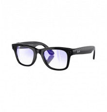 Ray-Ban Meta Wayfarer Shiny Black Frame Clear Lenses (RW4006 601/SB 50-22)