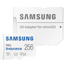Samsung 256 GB microSDXC Class 10 UHS-I U3 V30 Pro Endurance + SD adapter MB-MJ256KA