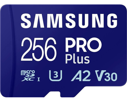 Samsung 256 GB microSDXC UHS-I U3 V30 A2 PRO Plus 2023 (MB-MD256SA)